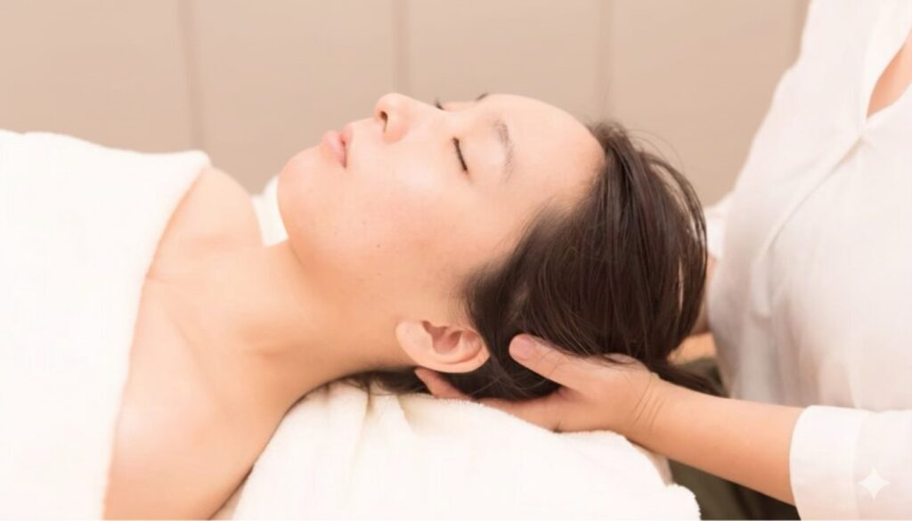 アロマドライヘッドスパサロンRomiere（ロミエル）船橋店のアロマドライヘッドスパ